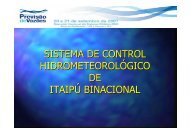 sistema de control hidrometeorolÃ³gico de itaipÃº binacional - ONS