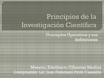 Principios de la Investigación Científica - onsec