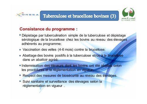 Situation sanitaire du cheptel bovin au Maroc - ONSSA