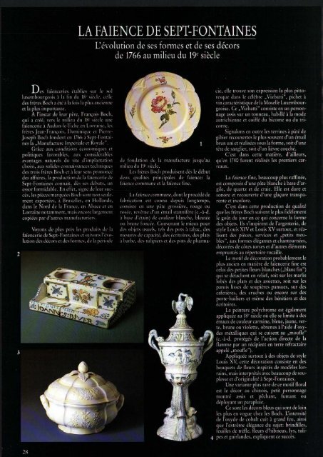 La Faience De Sept Fontaines Ons Stad - 