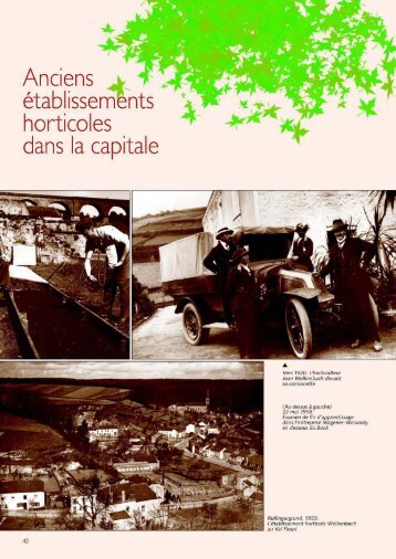 Anciens Ã©tablissements horticoles dans la capitale - Ons Stad