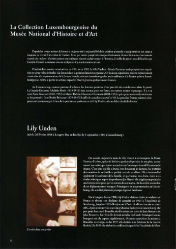La Collection Luxembourgeoise du MusÃ©e National d ... - Ons Stad
