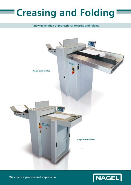 Creasing and Folding - Ernst Nagel GmbH