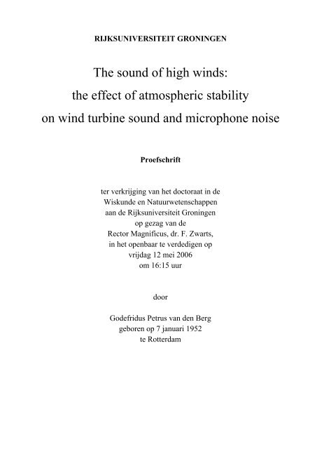 The sounds of high winds