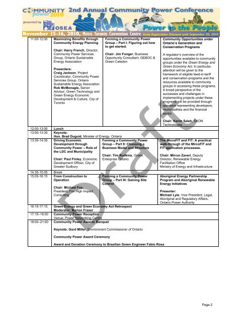 Page 1 Page 1 Schedule at a Glance Pre-Conference: Sunday ...