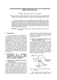 A SHROUDED WIND TURBINE GENERATING HIGH OUTPUT ...