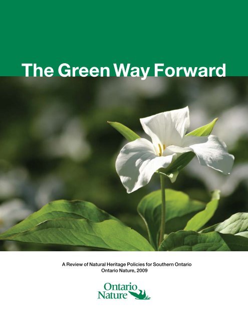 The Green Way Forward - Ontario Nature