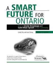 How to Create Greenways and Curb Urban Sprawl ... - Ontario Nature