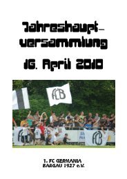 Jahresberichtsheft 2010 - Germania Aktuell