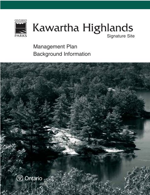 Kawartha Highlands - Ontario Parks