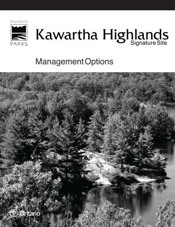 Management Options - Ontario Parks