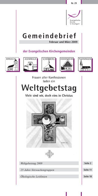 Gemeindebrief Evangelische Kirchengemeinde Plieningen