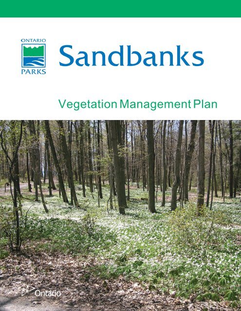 Sandbanks Draft Veg Mgmt Plan - Ontario Parks