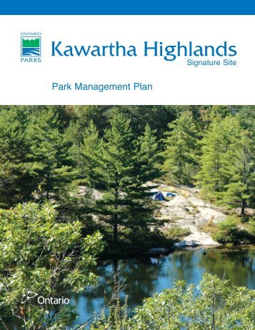 Approved Park Management Plan - Ontario Parks
