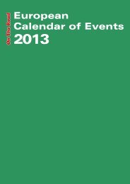 European Calendar of Events
