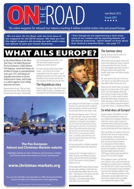 WHAT AILS EUROPE? - On The Road Magazine Website. An ...
