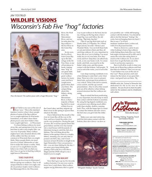 Read More On Wisconsin Outdoors