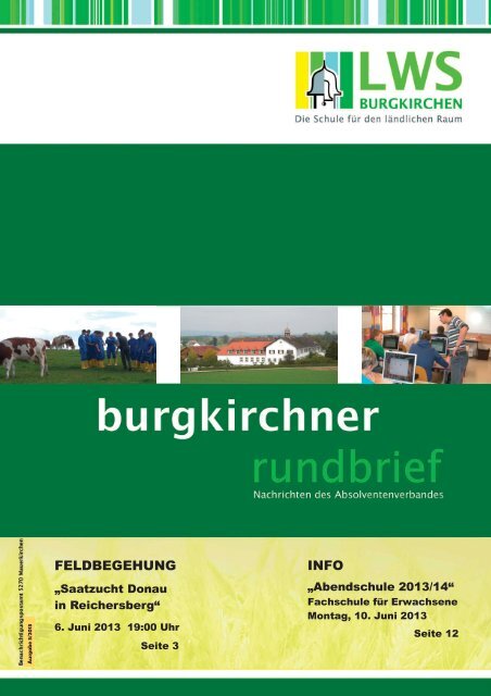 Rundschreiben Juni 2013 - Landwirtschaftliche Berufs- und ...