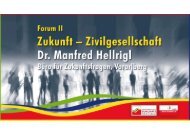 Zukunft - Zivilgesellschaft, Dr. Manfred Hellrigl - Zukunftsakademie