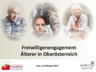 Studie: Freiwilligenengagement Ãlterer in OberÃ¶sterreich - Bedarf ...