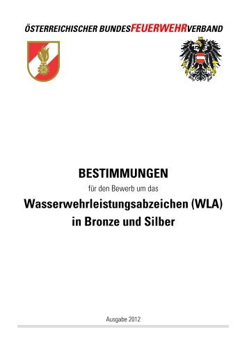 Bestimmungen WLA Bronze/Silber/Einer