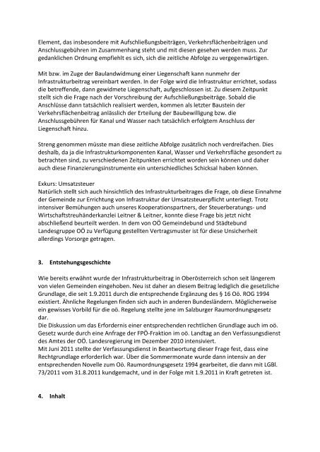 Infrastrukturbeitrag - Oberösterreichischer Gemeindebund