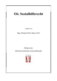 Oö. Sozialhilferecht - Oberösterreichischer Gemeindebund