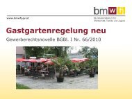 Gastgartenregelung neu