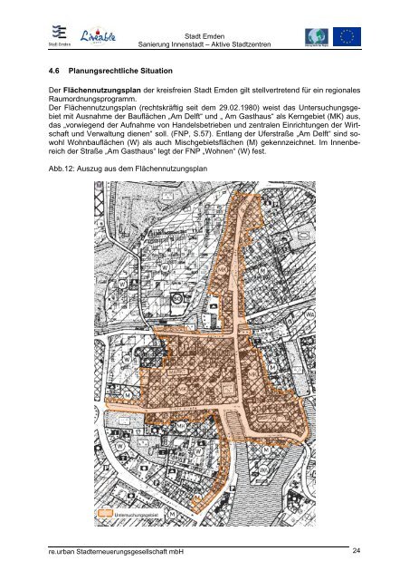 Stadt Emden Aktives Stadtzentrum Sanierungsgebiet Innenstadt ...