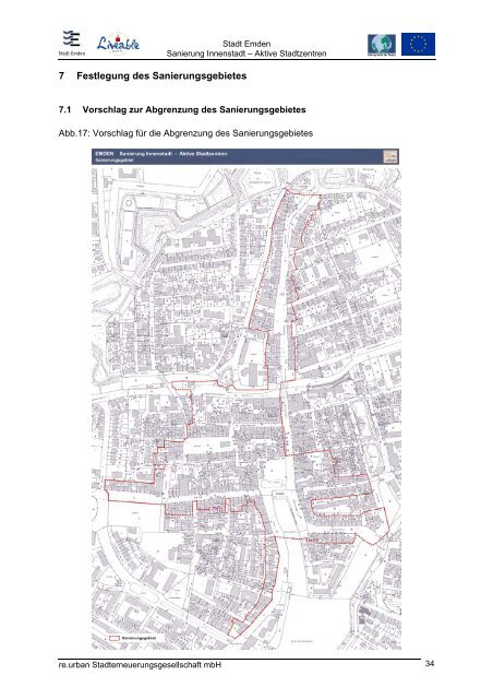 Stadt Emden Aktives Stadtzentrum Sanierungsgebiet Innenstadt ...