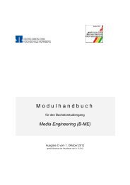 Media Engineering - Elektrotechnik Feinwerktechnik ...