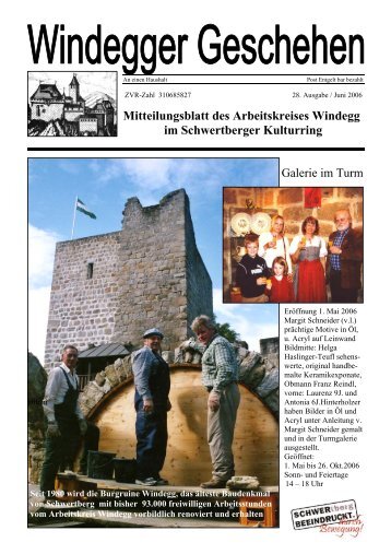 Mitteilungsblatt des Arbeitskreises Windegg im Schwertberger ...