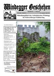 Mitteilungsblatt des Arbeitskreises Windegg im Schwertberger ...