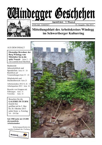 Mitteilungsblatt des Arbeitskreises Windegg im Schwertberger ...