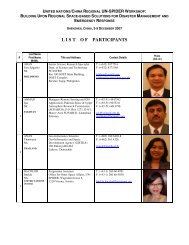 List of Participants - United Nations Office for Outer Space Affairs