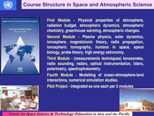 Centre for Space Science and Technology Education in Asia and ...