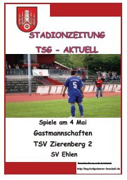 Gastmannschaften TSV Zierenberg 2