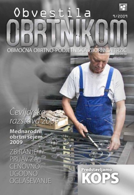 Obvestila september 2009 - ObmoÄna obrtno-podjetniÅ¡ka zbornica ...