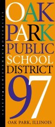 SCHOOL - Oak Park Elementary School District 97