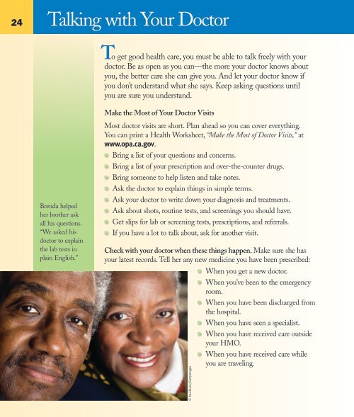 HMO Guide for Seniors - Office of the Patient Advocate - State of ...