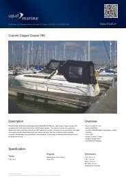 Cranchi Clipper Cruiser 760 - Opal Marine