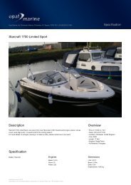 Starcraft 1700 Limited Sport - Opal Marine