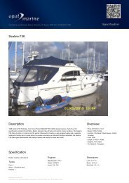 Sealine F36 - Opal Marine