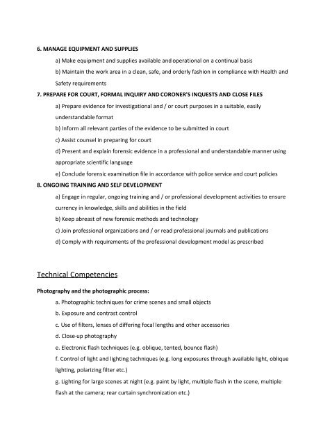 General Study Guide - Ontario Police College