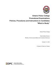 2013 OPC Promotional Policies and Procedures - Ontario Police ...