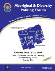 2007 Delegate Program - Ontario Police College