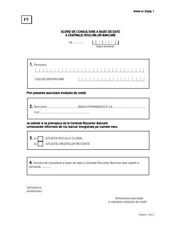 acord de consultare a bazei de date a centralei ... - Opel Erebus