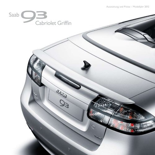 9-3 Cabriolet Griffin Preise (April 2011) - Opel-Infos.de