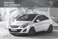 Opel Corsa Color Line Modelle - Opel-Infos.de