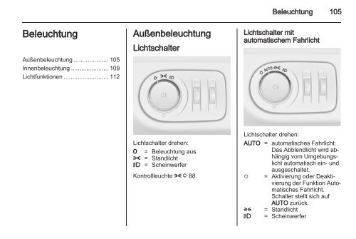 Betriebsanleitung - Opel